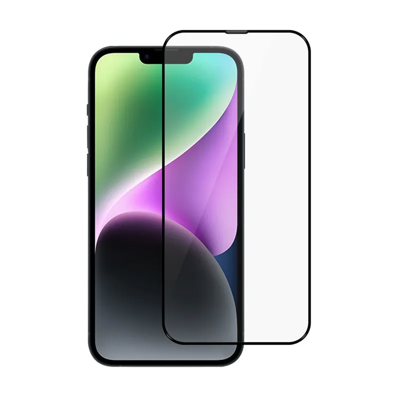 iPhone 13 / 13 Pro / 14 / 16e / 17e Premium Full Cover Tempered Glass Screen Protector