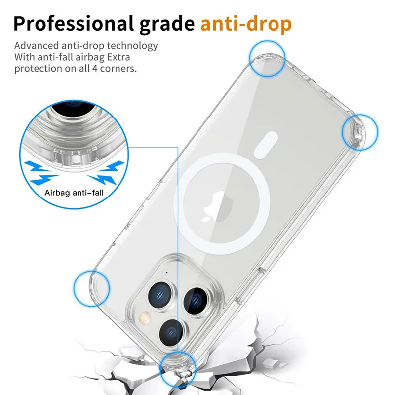 iPhone 11 Pro Max Clear Protective Case with Magnetic Ring - Image 3