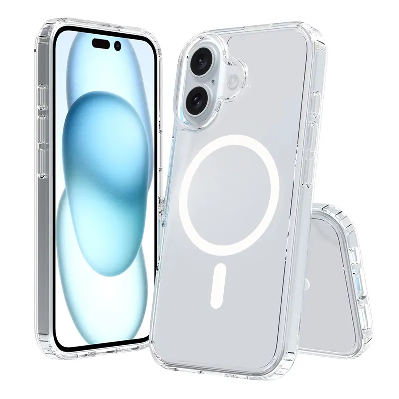 iPhone 17 Clear Protective Case with Magnetic Ring