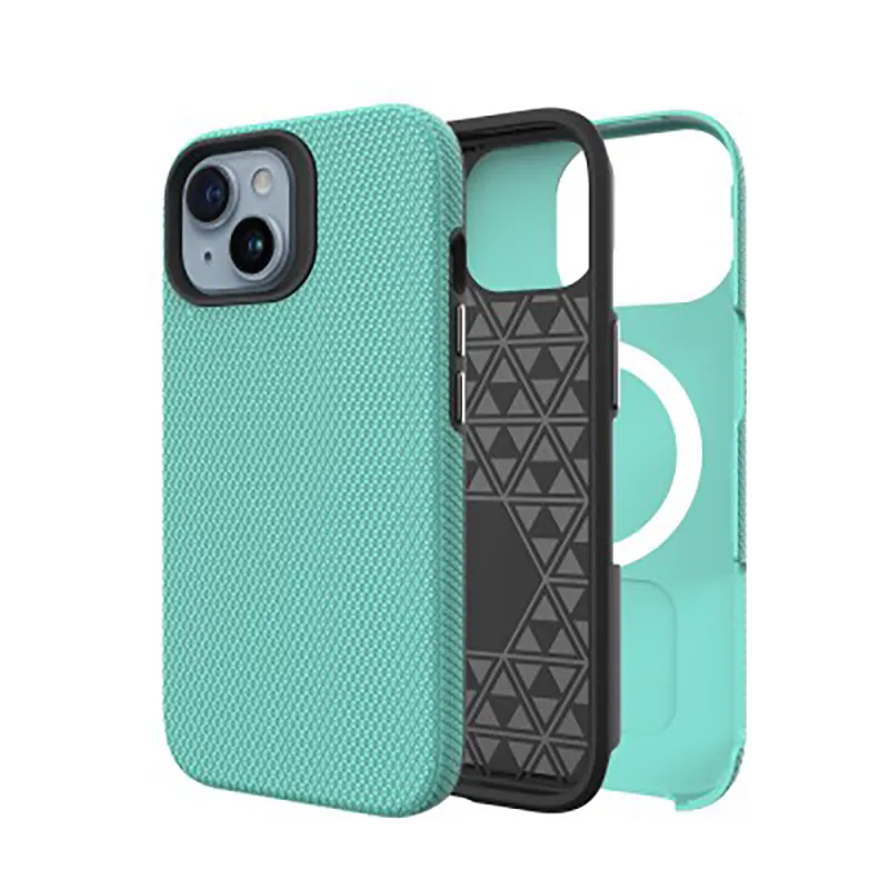 iPhone 14 Plus / 15 Plus Rugged Shockproof Case with Magnetic Ring