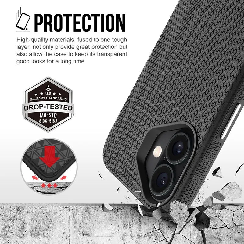 iPhone 17 Rugged Shockproof Case with Magnetic Ring - Image 2