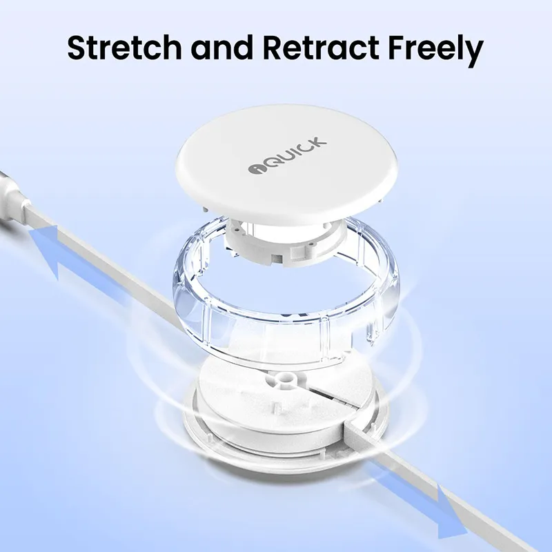 iQuick USB to Lightning+Type-C+MicroUSB Retractable Charging Data Cable - Image 5