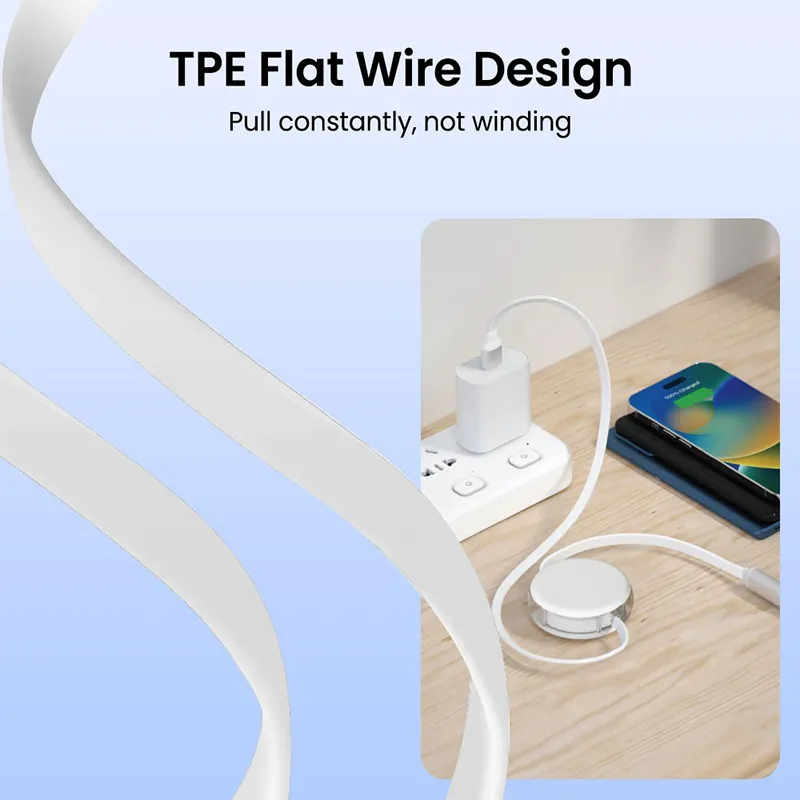 iQuick USB to Lightning+Type-C+MicroUSB Retractable Charging Data Cable - Image 6