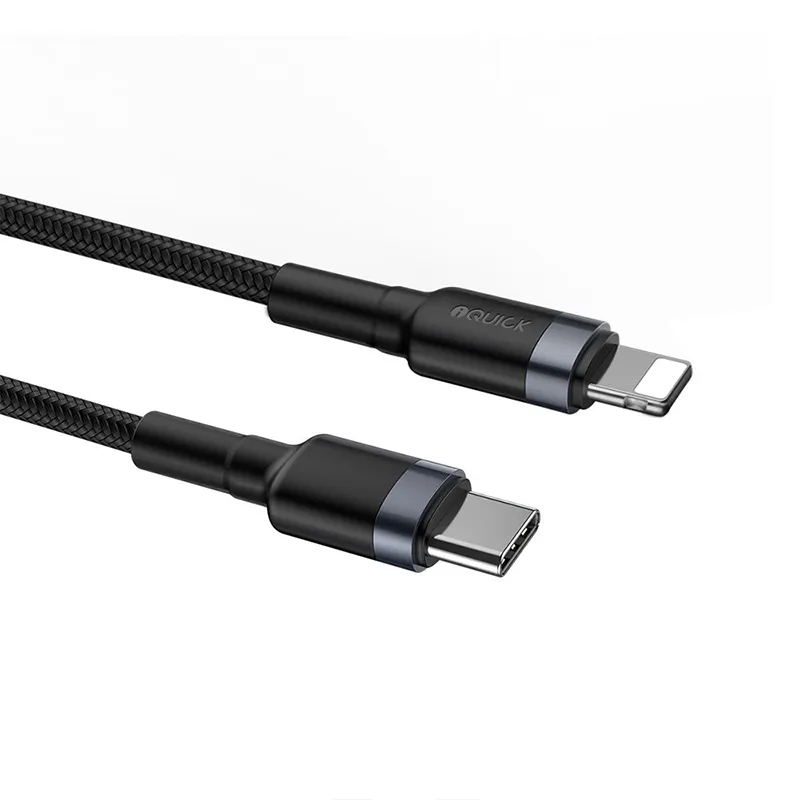 iQuick Braided Type-C to Lightning Fast Charging Cable for iPhone - Image 5