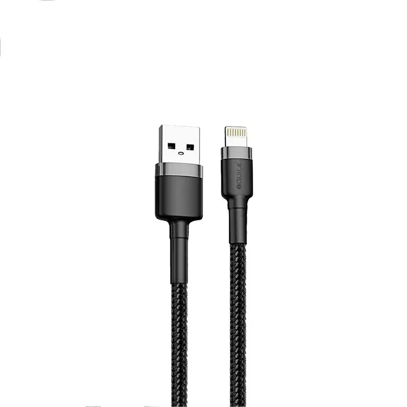 iQuick Braided USB to Lightning Fast Charging Cable for iPhone