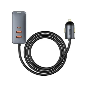 Alternative view of Baseus 120W 2*USB-A 2*Type-C Multi-Port Fast Car Charger