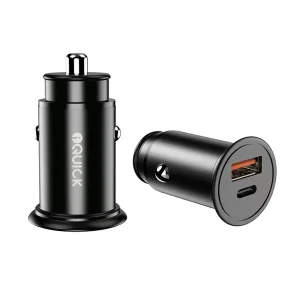 iQuick 38W Dual Port USB-A & Type-C Fast Car Charger