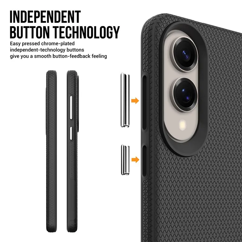 Samsung Galaxy S25 Edge Rugged Shockproof Case with Magnetic Ring - Image 4