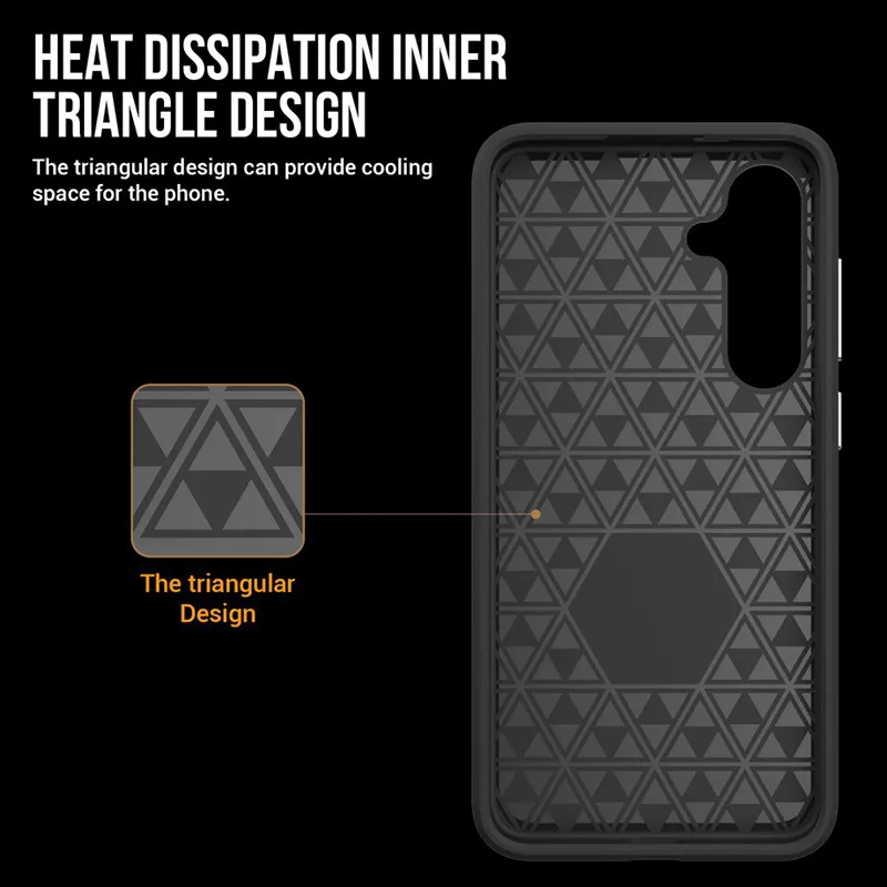 Samsung Galaxy S24 FE Rugged Shockproof Case with Magnetic Ring - Image 4