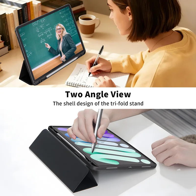 iPad Pro 12.9 (2018) / (2020) / (2021) / (2022) / Air 13 (2024) / (2025) / (2026) Soft TPU Slim Flip Case - Image 4