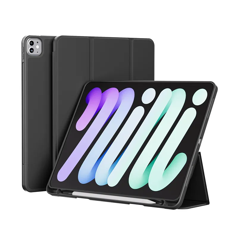 iPad Pro 12.9 (2018) / (2020) / (2021) / (2022) / Air 13 (2024) / (2025) / (2026) Soft TPU Slim Flip Case
