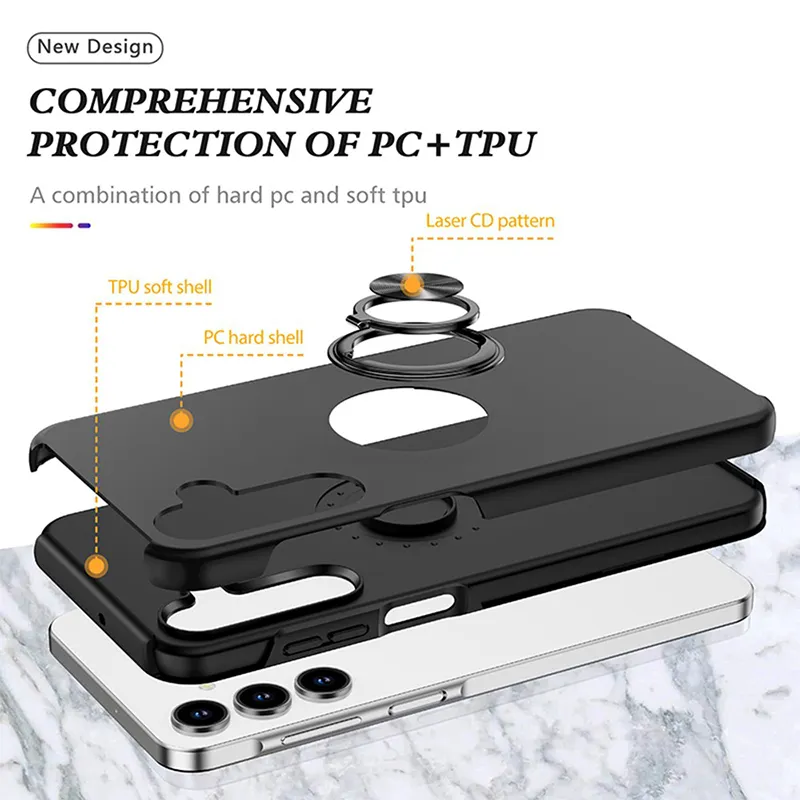 Samsung Galaxy A36 5G / A37 5G / A56 5G Shockproof Case with Ring Holder - Image 3