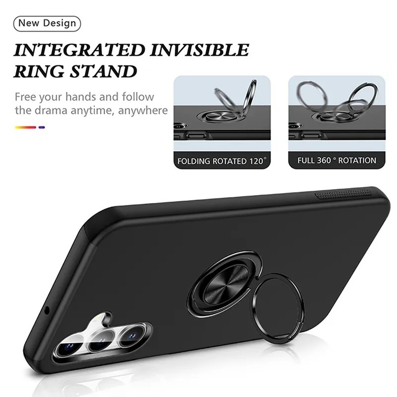 Samsung Galaxy A36 5G / A37 5G / A56 5G Shockproof Case with Ring Holder - Image 2