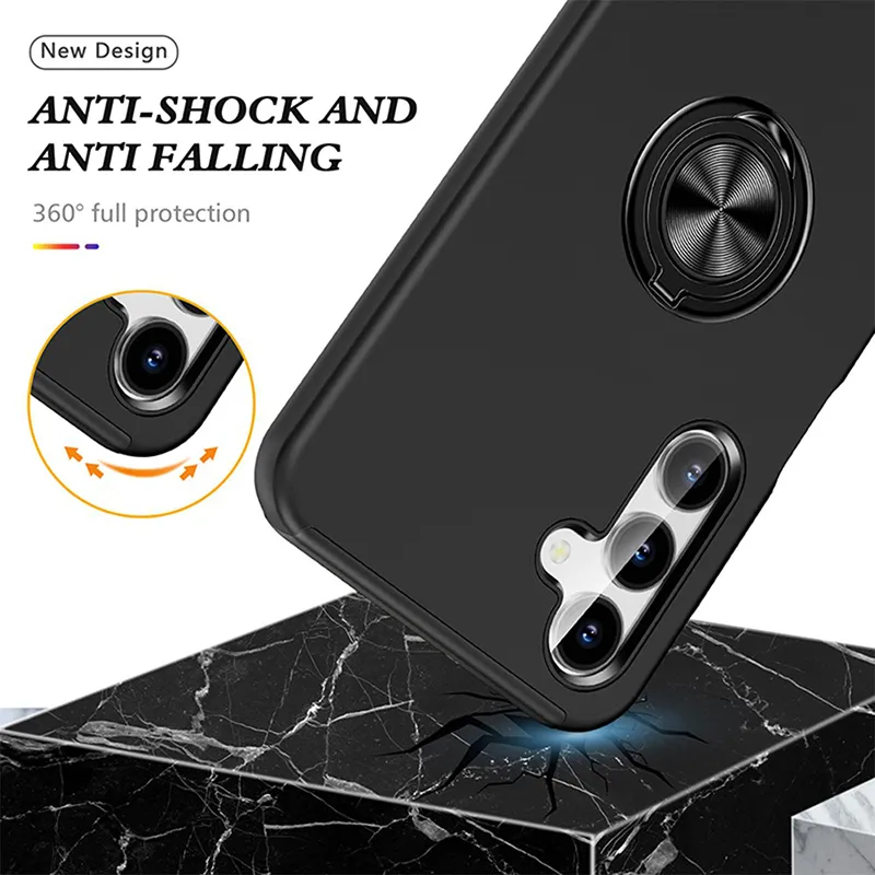 Samsung Galaxy A36 5G / A37 5G / A56 5G Shockproof Case with Ring Holder - Image 4