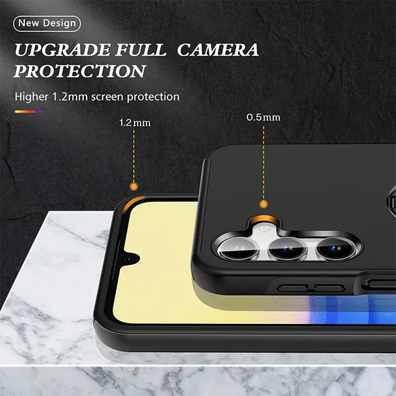 Samsung Galaxy A36 5G / A37 5G / A56 5G Shockproof Case with Ring Holder - Image 5