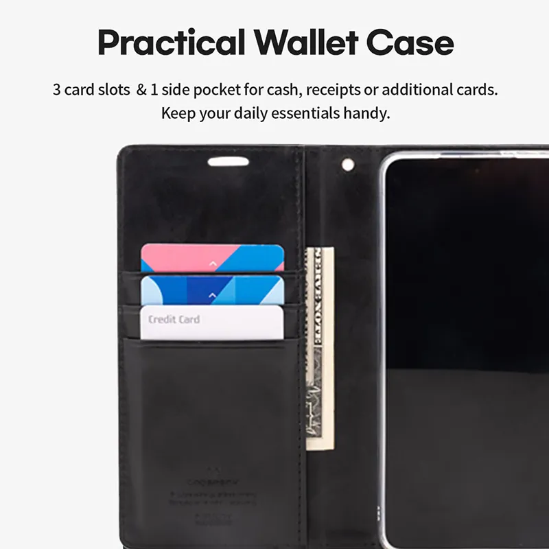 Samsung Galaxy S25 Plus Diary Wallet Case with Magnetic Ring - Image 3