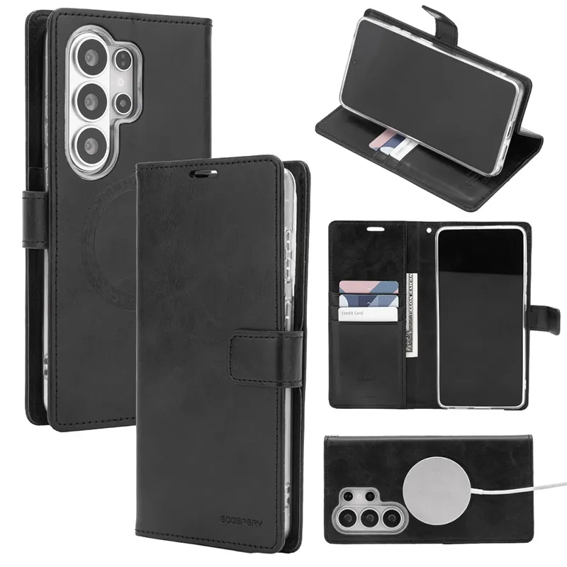 Samsung Galaxy S26 Ultra Diary Wallet Case with Magnetic Ring